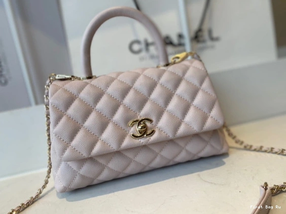 FLAP WITH BAG CHANEL TOP HANDLE 0815